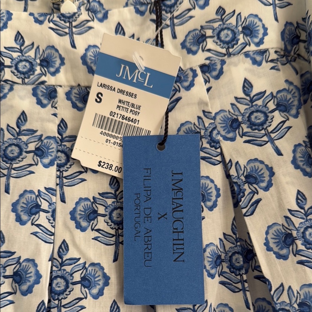 J. McLaughlin Larissa Dress - Blue Floral Maxi Dress - Picture 3 of 6
